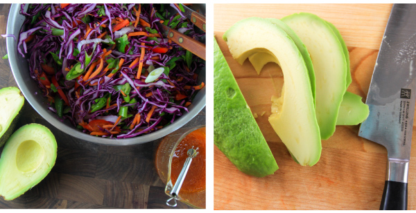 Grilled Chicken and Veggie Salad with a Soy Sesame-Ginger Dressing