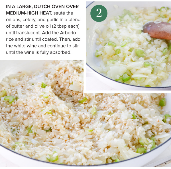 Mushroom Trio and Truffle Risotto