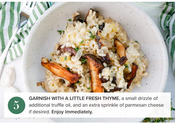 Mushroom Trio and Truffle Risotto