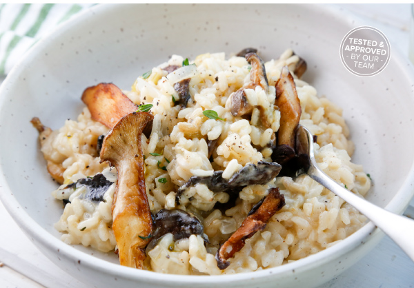 Mushroom Trio and Truffle Risotto