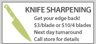 Knife Sharpening