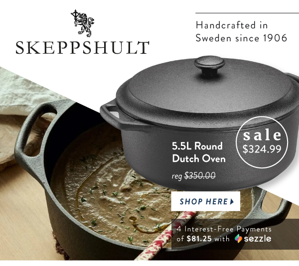 Skeppshult Set of 2 Cast Iron Dutch Ovens