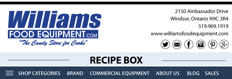 Williams Food Equipment Recipe Box